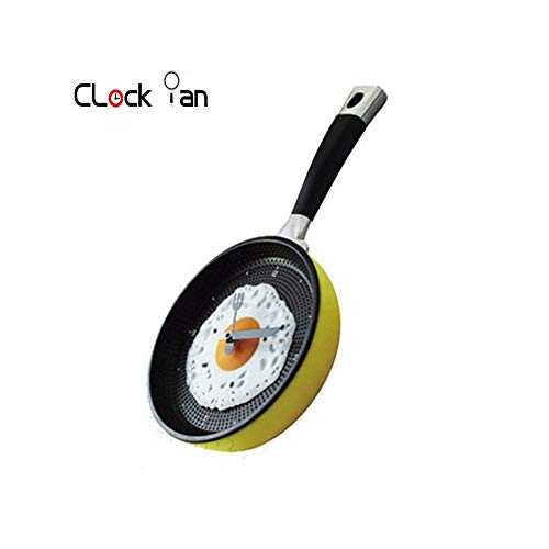 Relógio de Cozinha Omelette Pan Wall Clock