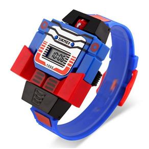 Relógio de Criança Infantil Transformers Skmei 1095 Azul