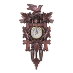 Relógio de cuco do vintage alarme de parede de balanço de quartzo floresta decorações de quarto artesanais