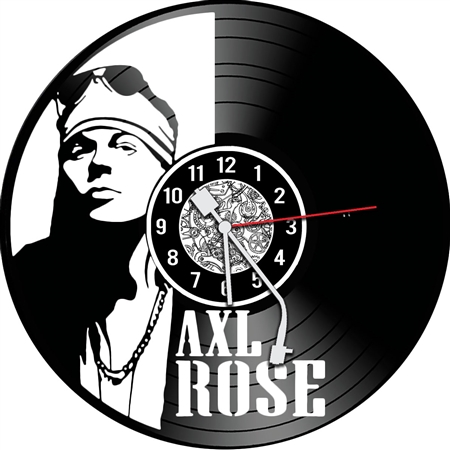 Relógio de Disco de Vinil Axl Rose