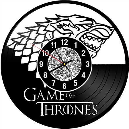 Relógio de Disco de Vinil Game Of Thrones Stark