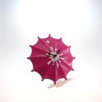 Relógio de Guarda Chuva Rosa Pink 15 Cm