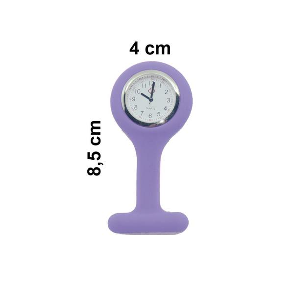Relógio de Lapela em Silicone para Enfermeiras - Broonell