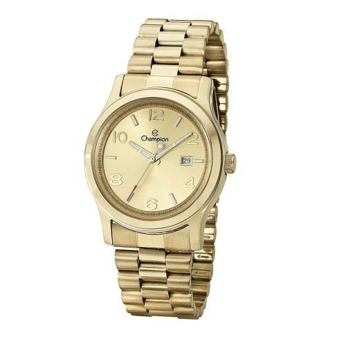 Relógio de Luxo Top Champion Dourado Feminino Ch24428w