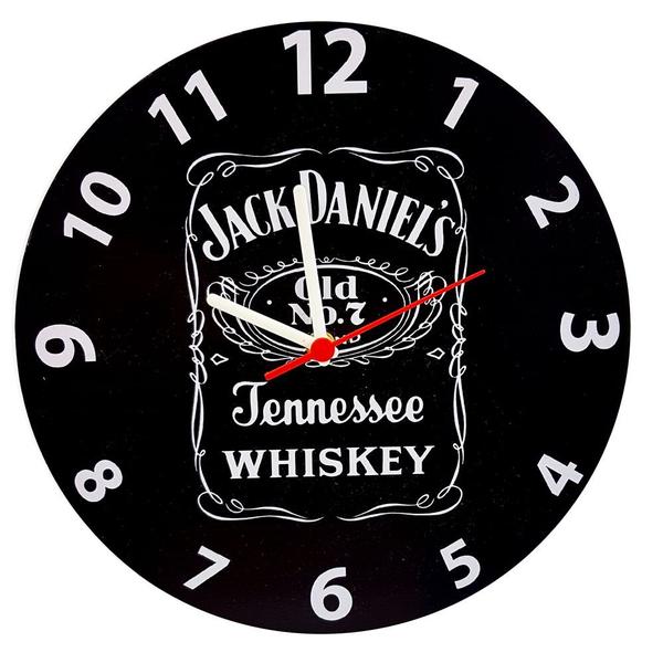 Relógio de Madeira Mdf 28cm Jack Daniels Whiskey - Naira - Ddp/pre/ddp