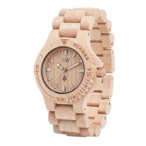 Relogio de Madeira Wewood Date Beige