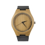 Relógio de marcação de madeira do vintage relógios de quartzo homens mulheres casal Black Watch Pointer