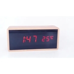 Relógio De Mesa 15cm Digital Data/hora Temperatura Led