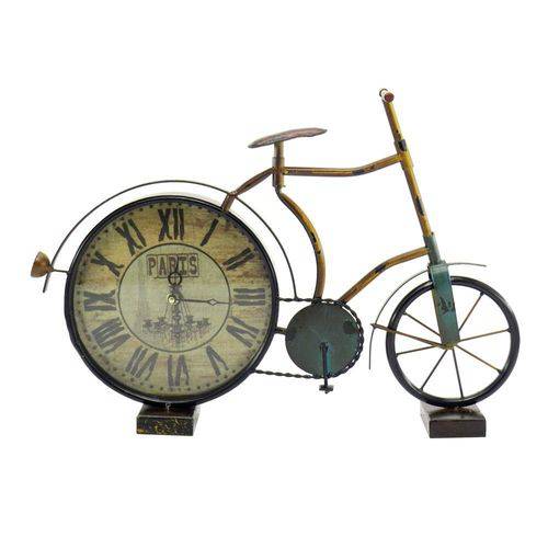 Relógio de Mesa Bicicleta Paris Pequena em Metal - 51x37 Cm