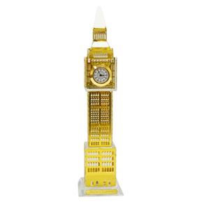 Relógio de Mesa Big Ben London Metal e Vidro 23,5X5,5Cm - Dourado