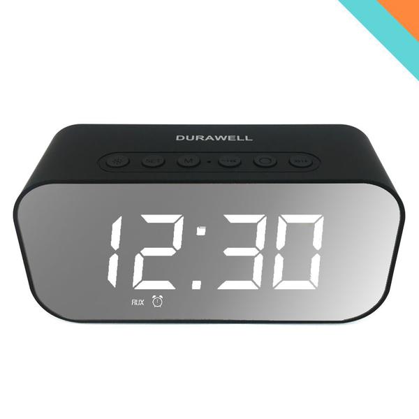 Despertador Caixa de Som Bluetooth Relógio Radio Temperatura - Durawell