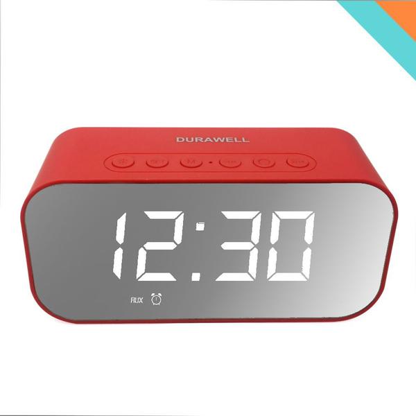 Relógio de Mesa Bluetooth Caixa de Som Despertador Temperatura Radio - Durawell