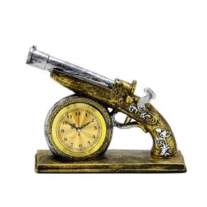 Relógio de Mesa com Arma Antiga 22cm Kentucky Espressione