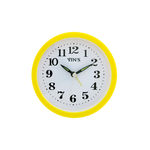 Relógio de Mesa com Despertador Redondo Casita 12X12Cm Amarelo