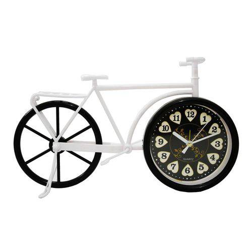 Relógio de Mesa Decoração Casa Designer Moderno Bicicleta