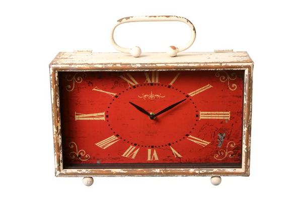 Relógio de Mesa Decoratico Moulin Rouge de Metal Envelhecido - Maria Pia Casa