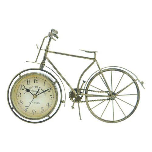 Relógio de Mesa Decorativo Bicicleta Bronze Miniatura - The Home (inativo)