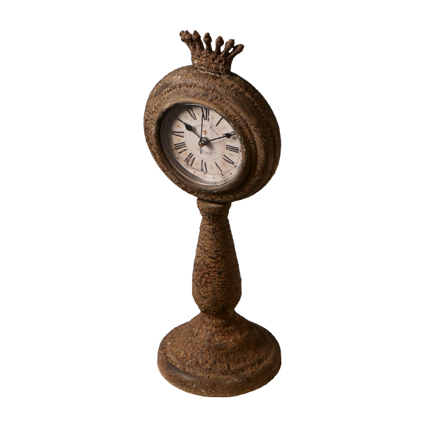 Relógio de Mesa Decorativo Royal de Metal Envelhecido - Maria Pia Casa