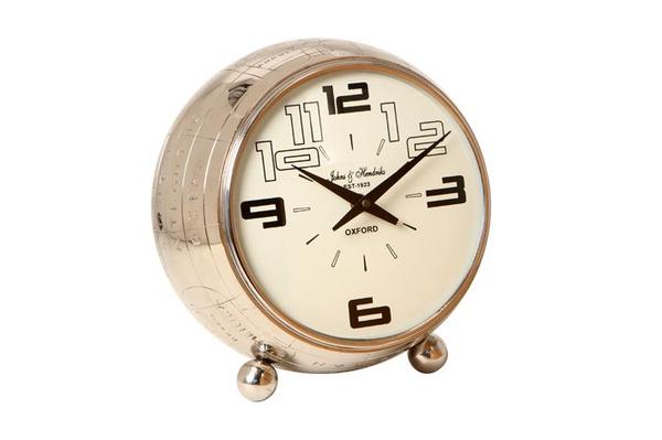Relógio de Mesa Decorativo Spatiale com Banho de Níquel - Maria Pia Casa