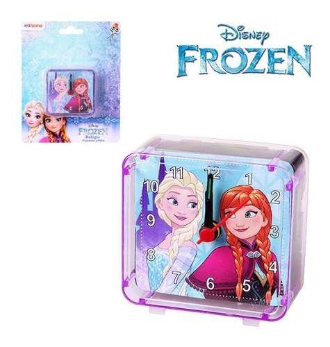 Relogio de Mesa Despertador de Acrilico Frozen Quadrado na Cartela - Etihome