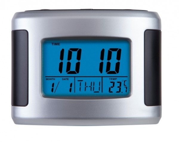 Relógio de Mesa Despertador Digital C/ Termômetro Calendário Ref 2979 - ( 1 Ano de Garantia - Herweg