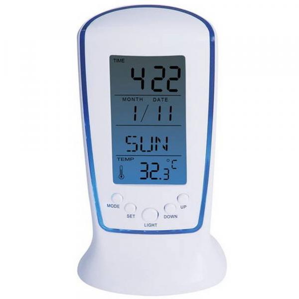 Relógio de Mesa Digital com Despertador, Temperatura, Data e Luz DS-510 - Oksn