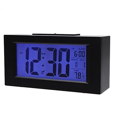 Relógio de Mesa Digital com Dígitos Grandes e Despertador Preto 820 - Oskn