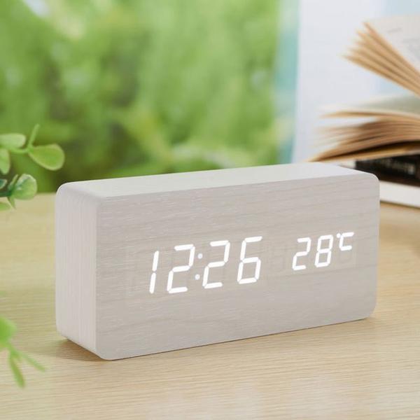 Relógio de Mesa Digital CREME Hora Temperatura 13cm MG - Hypem