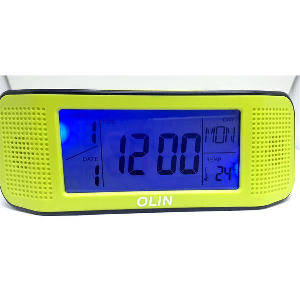 Relogio de Mesa Digital Data Hora Temperatura Despertador com Led Azul e Sensor - Paris