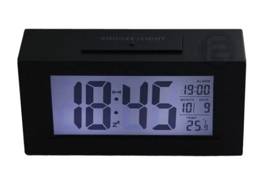 Relógio de Mesa Digital Despertador com Sensor Noturno - Oem