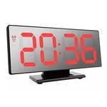 Relógio De Mesa Display Led Vermelho Hora Data Alarme Temp