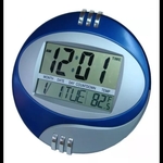 Relógio De Mesa E Parede Digital 27 X 27cm Data Hora Temperatura