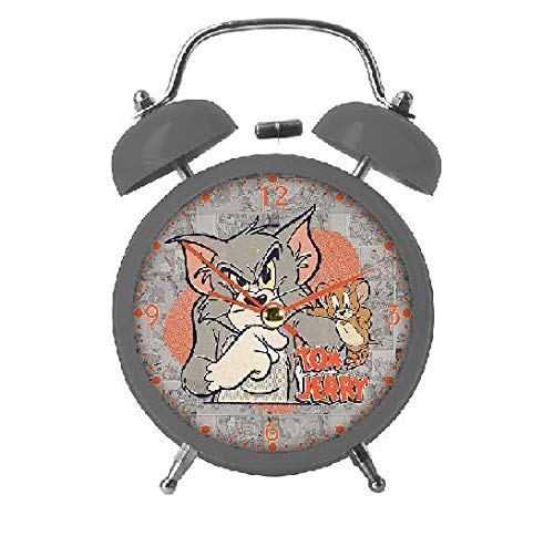 Relógio de Mesa HB Tom And Jerry Mad Cat And Mouse em Metal - Urban - 16x11,5 Cm
