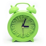Relógio de mesa Retrô Moderno redondo verde