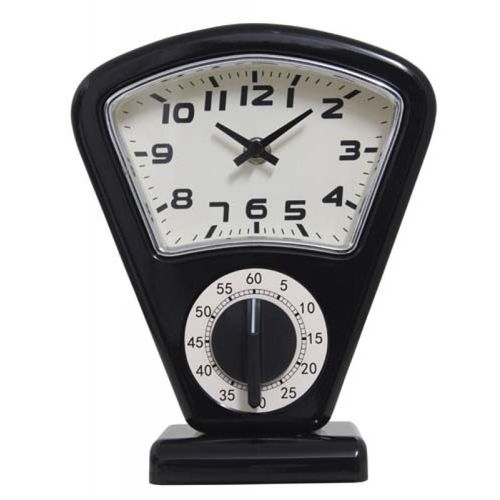 Relógio de Mesa Sam Black Goodsbr 21x18x10cm