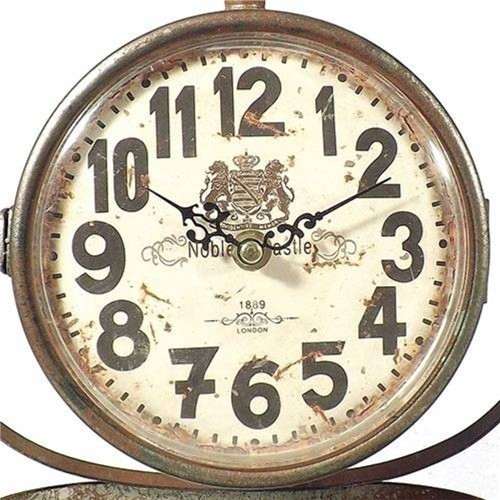 Relógio de Mesa Suspenso Noble Castle Oldway - em Metal - 9x18 Cm