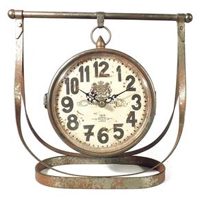 Relógio de Mesa Suspenso Noble Castle Oldway - em Metal - 29x18 Cm
