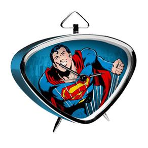 Relógio de Mesa Triangular Super Homem Quadrinhos HQ DC Comics