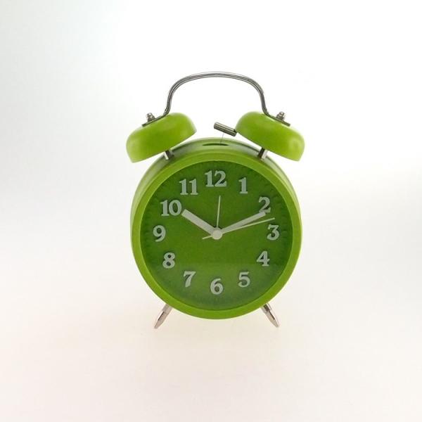 Relógio de Mesa Vintage C/ Despertador Verde 18x12 Cm - Ponto Sul