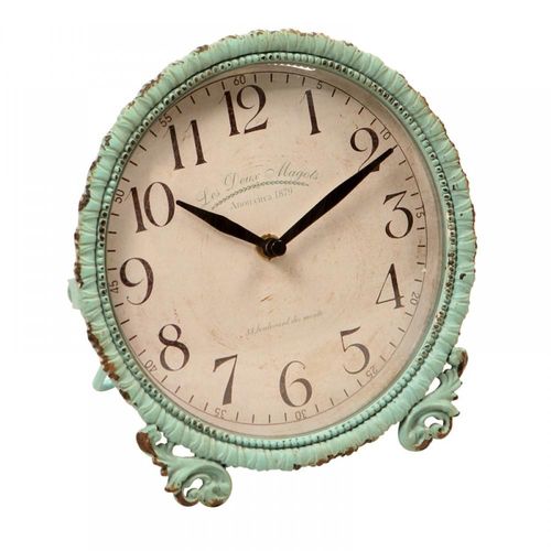 Relógio de Mesa Vintage Decorativo Chartres de Metal 