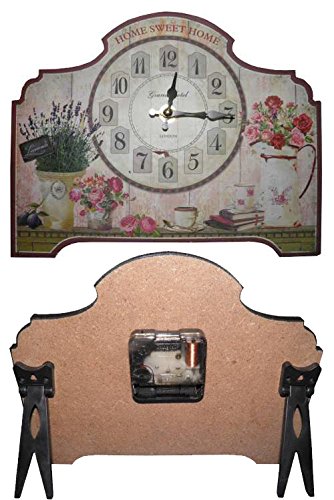 Relogio de Mesa Vintage Retro Decoracao Lar Doce Lar (XIN-07)