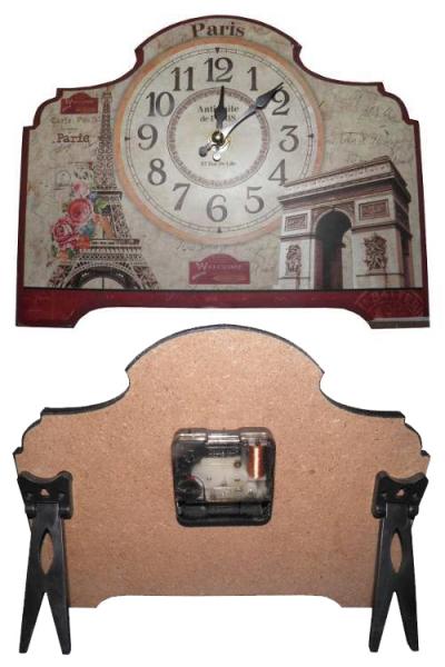 Relogio de Mesa Vintage Retro Decoracao Paris (XIN-07) - Braslu