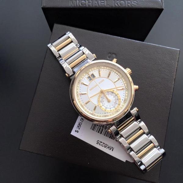 Relógio de Michael Kors Sawyer Silver Dial MK6225