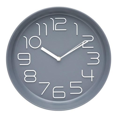 Relógio de Parede 30cm Preto Pearl Black