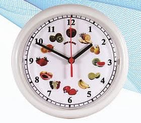 Relógio de Parede 24cm Modelo Frutas - Brands