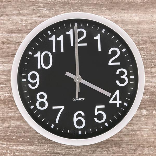 Relógio de Parede 25cm Preto - Sottile