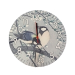 Relógio De Parede 28cm Pássaro Em Mdf Aplash