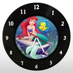 Relógio de Parede - A Pequena Sereia - em Disco de Vinil - Mr. Rock - Disney