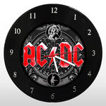 Relógio de Parede - ACDC - em Disco de Vinil - Mr. Rock - Banda Música Rock AC/DC