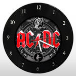 Relógio de Parede - ACDC - em Disco de Vinil - Mr. Rock - Banda Música Rock AC/DC